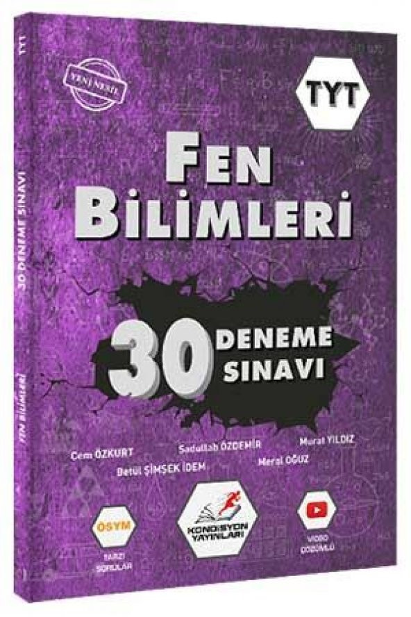 Tonguç Kondisyon Tyt Fen Bilimleri Deneme Sınavı 30Lu