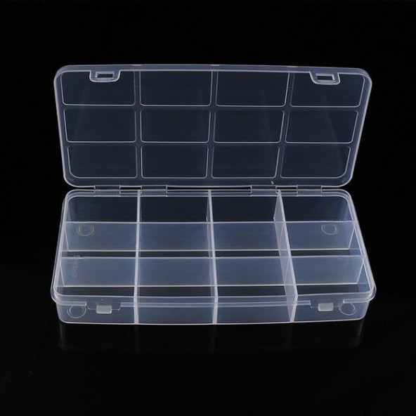 Hayal Sepeti 12 Bölmeli Kapaklı Organizer Kutu 20x10x3 cm - 2