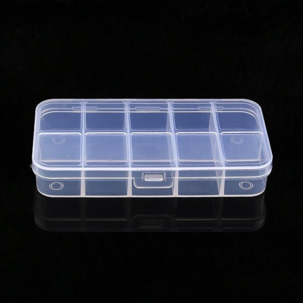 Hayal Sepeti 10 Bölmeli Kapaklı Organizer Kutu 132x69x22 mm - 6