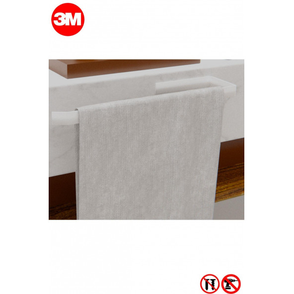 Risingmaber Metal Beyaz Yapışkanlı Kağıt Havluluk - 6