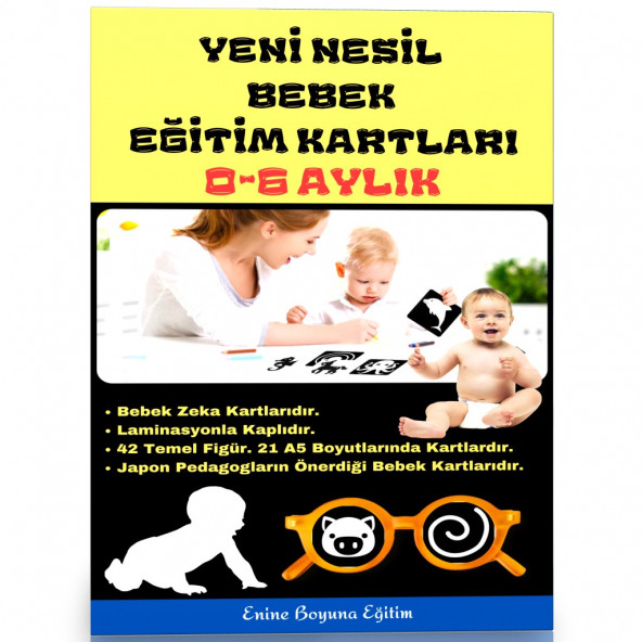 Bebek Eğitim Kartları 0-6 AY (Bebek Zeka Kartları) ürün görseli 1