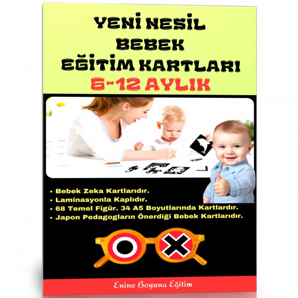 Bebek Eğitim Kartları 6-12 AY (Bebek Zeka Kartları)