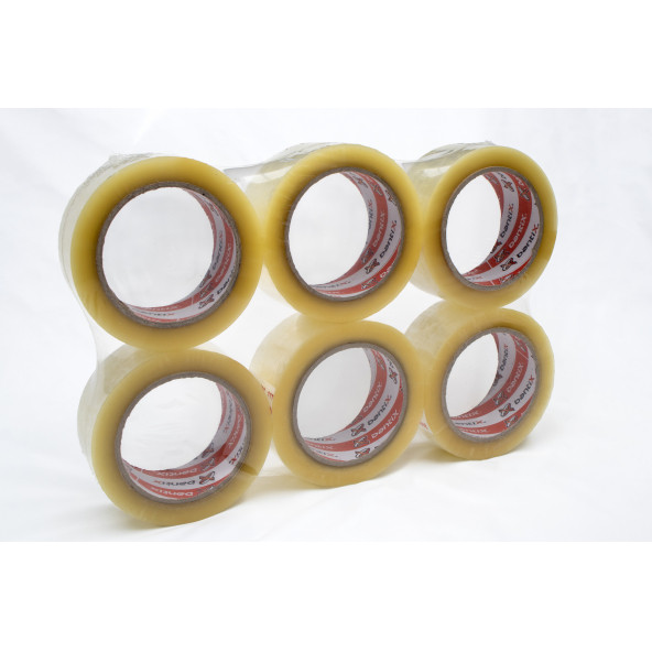 BANTİX Bantix Bant HOTMELT  Yüksek Kalite Koli Bandı 45mm x 100 Metre Şeffaf  (6lı Paket) - 2