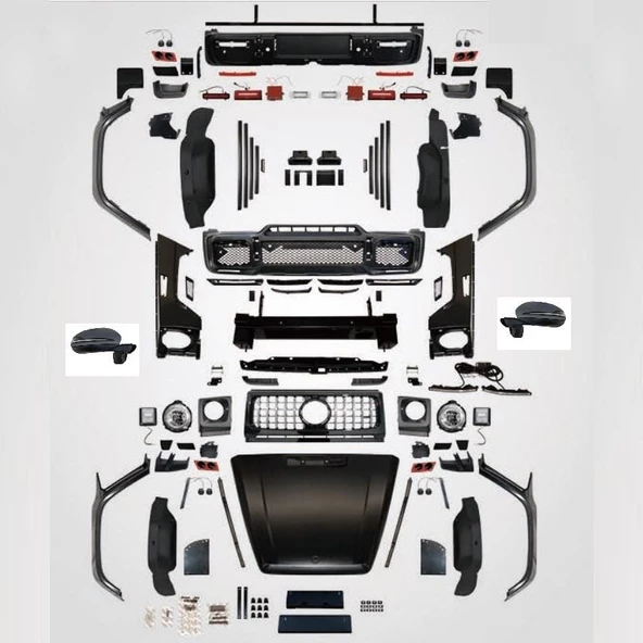 AUTOGP Mercedes w463 dönüşüm yükseltme body kiti w464 full set kaput ayna