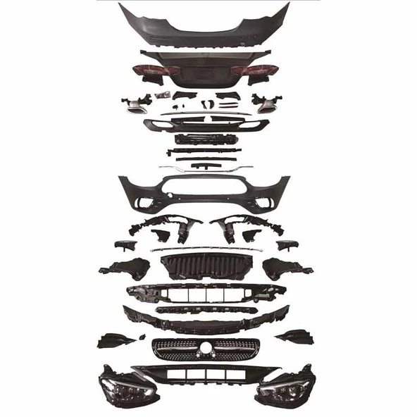 AUTOGP Mercedes w213 amg makyajlı dönüşüm body kit seti full  2016 / 2020 - 4