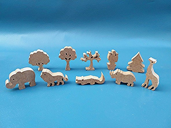 Okul öncesi etkinlik. Çocuklara ahşap boyama seti. Eğitici Ahşap Boyası. Hediye Oyuncak ( SET 16 ) - 3