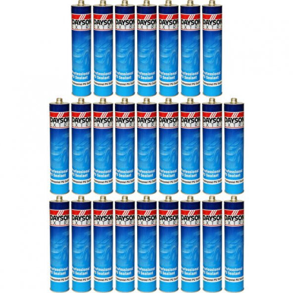 Dayson 25 Adet Dayson Pu Mastik Silikon Yapıştırıcı Gri 280 ml