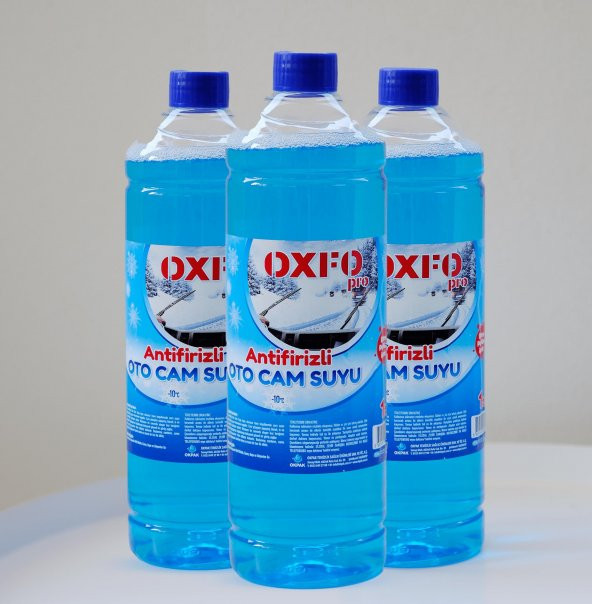 OxfoPro Antifirizli, Parfümlü Oto Cam Suyu 3lü Ekonomik Set