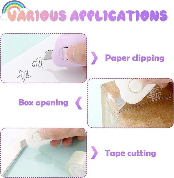 SRTfootcare Taşınabilir Bulut Şeklinde Maket Bıçağı 1 Adet PEMBE - 7