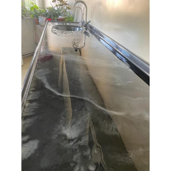 İsonem Liquid Marble Tezgah ve Zemin Kaplaması 5 Kg Set - Resim 3