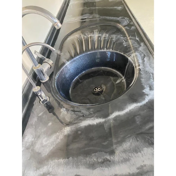 İsonem Liquid Marble Tezgah ve Zemin Kaplaması 5 Kg Set - Resim 4