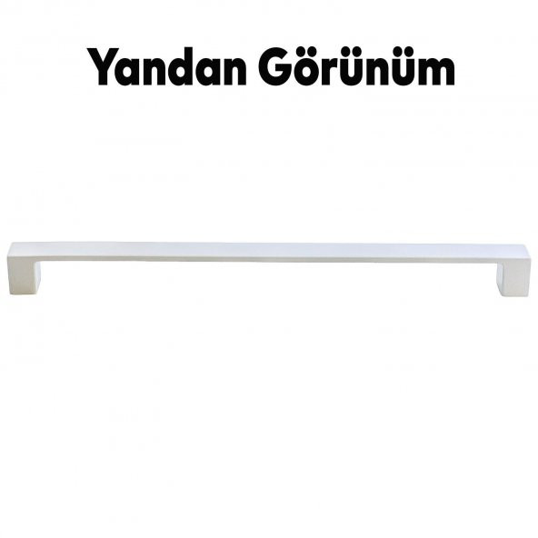 Mobilya Mutfak Dolabı  Banyo Çekmece Dolap Kapak Kulpu Kulbu Beyaz 224 mm Metal Kulp - 5