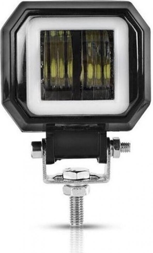 offroad Adaptif Kare Motosiklet Sis Farı Turuncu Beyaz Led Lamba - 4