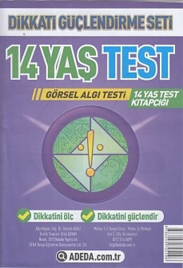 Dikkati Güçlendirme Seti 14 Yaş Test