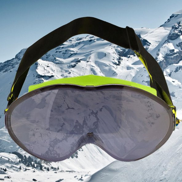 Bellasimo Kayak Gözlüğü Değiştirebilir Camlı Antifog Güneş Kar Gözlük Füme Snowboard Glasses Gözlük - 7