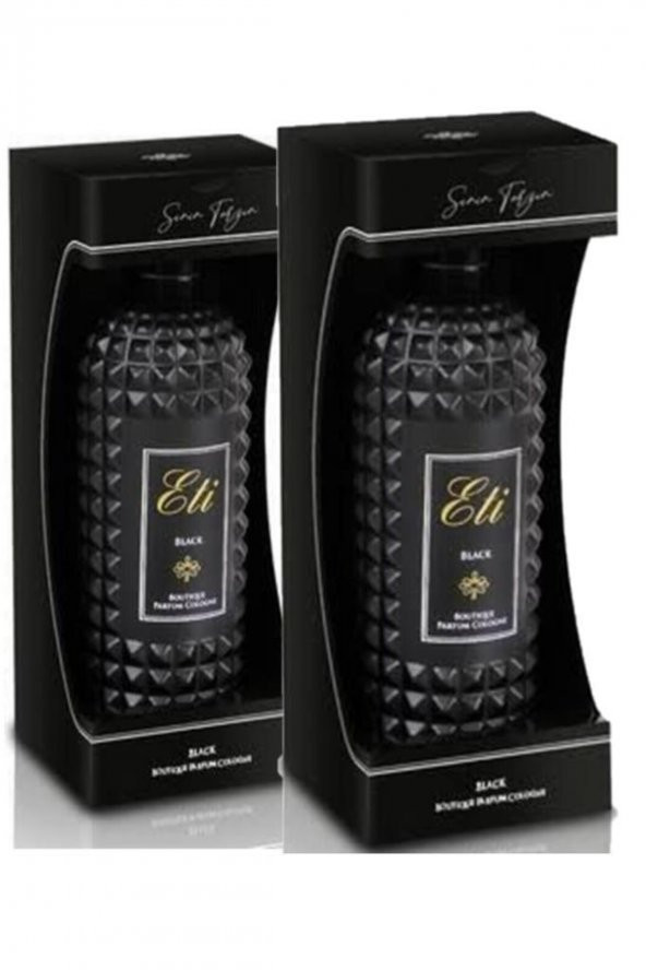 Eti Meşhur Parfümlü Kolonya (black) 300 Ml 2 Adet