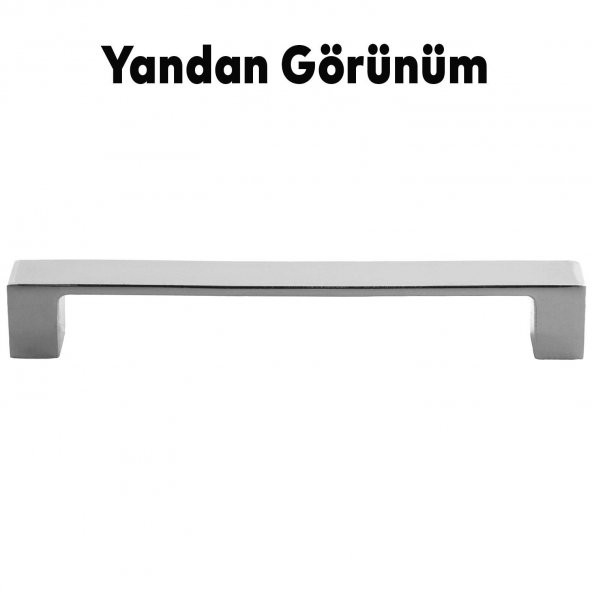 Mobilya Mutfak Dolabı Banyo Çekmece Dolap Kapak Kulpu Kulbu Krom 128 mm Metal Kulp - 4