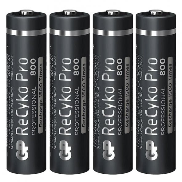 GP Recyko Pro 800 Mah Ni-Mh 1.2 Volt AAA İnce Kalem Şarjlı Pil 4Lü Paket - 2