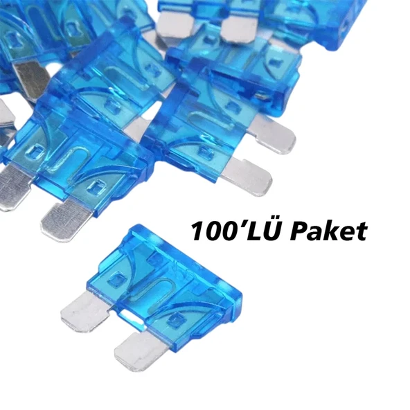 Powermaster 15 Amper Aşırı Yük Ve Kısa Devre Koruma Bıçaklı Oto Sigortası (100Lü Paket) - 4