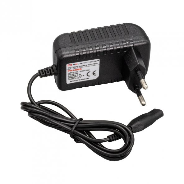 Powermaster PM-14826 5 Volt - 0.6 Amper Fişli Tıraş Makinesi Adaptörü - 3