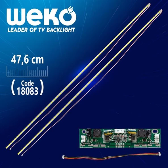 43'' Inch 51 Ledli 47 Cm Universal Tv E-Led Takımı - Resim 3