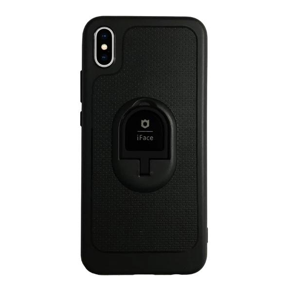 iPhone XS Max iFace Yüzük Tutuculu Arka Kapak Halka-Siyah