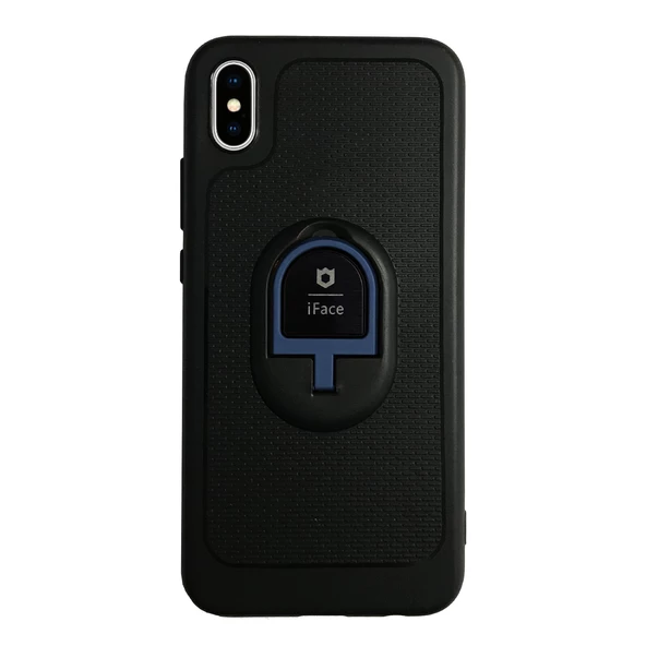 iPhone XS Max iFace Yüzük Tutuculu Arka Kapak Halka-Lacivert ürün görseli