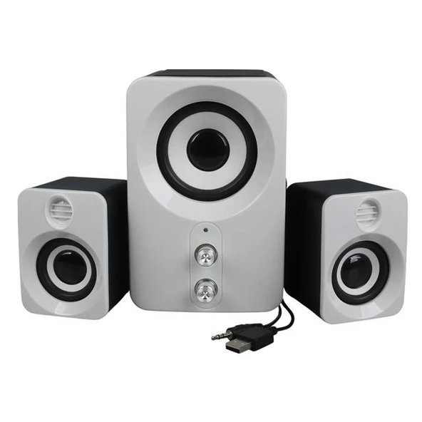 Magicvoice FT-10 2+1 3X3 Watt Aux Multimedia Seti USB Speaker - Hoparlör - 6