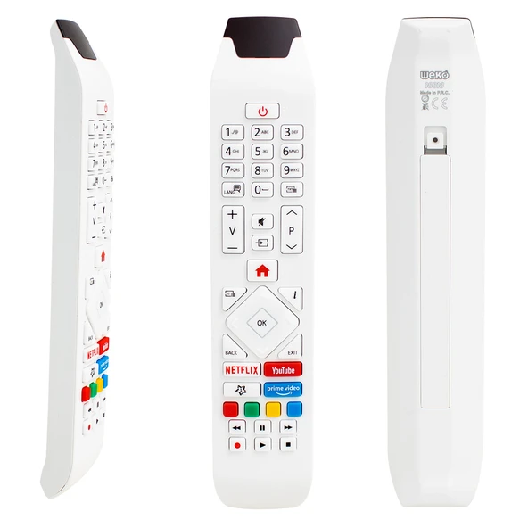Vestel RCA343140P Youtube-Netflix-Prime Video Tuşlu Lcd-Led Tv Kumanda Beyaz - Resim 4