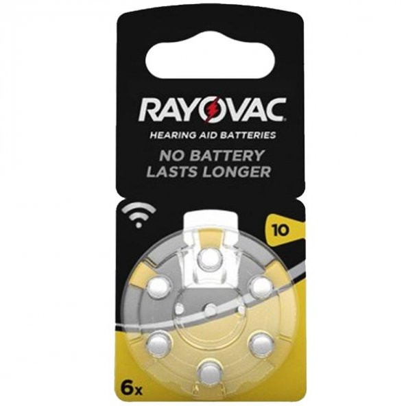 Rayovac 10 Numara Kulaklık Pili (6'Lı Paket) - 1