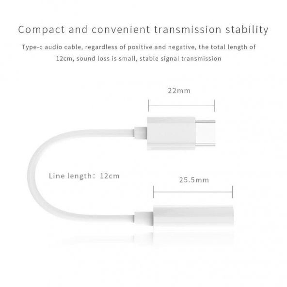 USB Type-C Male to 3.5 mm Female Stereo Audio Adapter - 4
