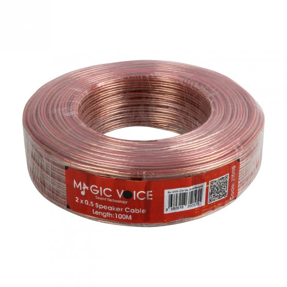 Magicvoice 2 X 0.50 Şeffaf Hoparlör Kablosu - 3