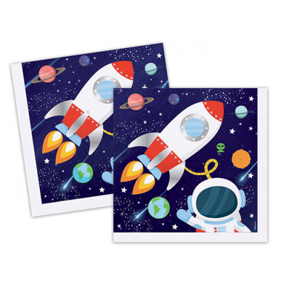 Uzay Temalı Peçete 16 lı ürün görseli 1