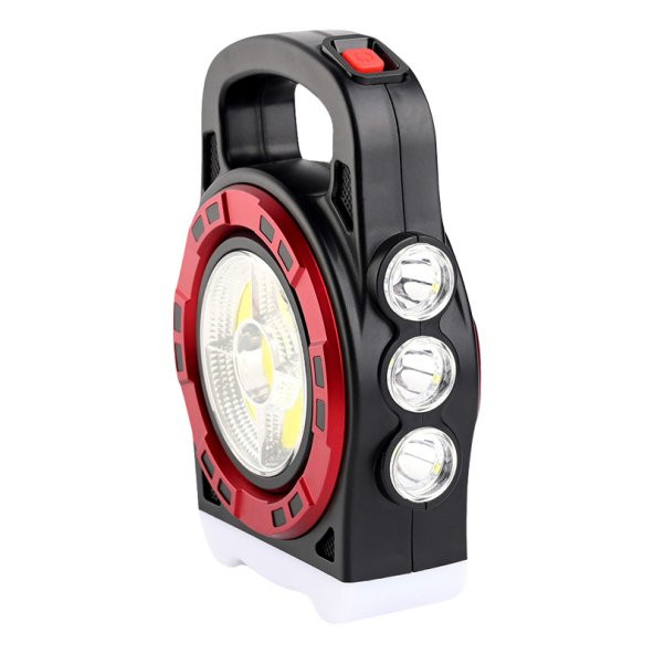 Powermaster HB-6678C Cob Ledli 20 Watt 3 Kademeli Şarjlı USB Çıkışlı Solar Lamba - 3