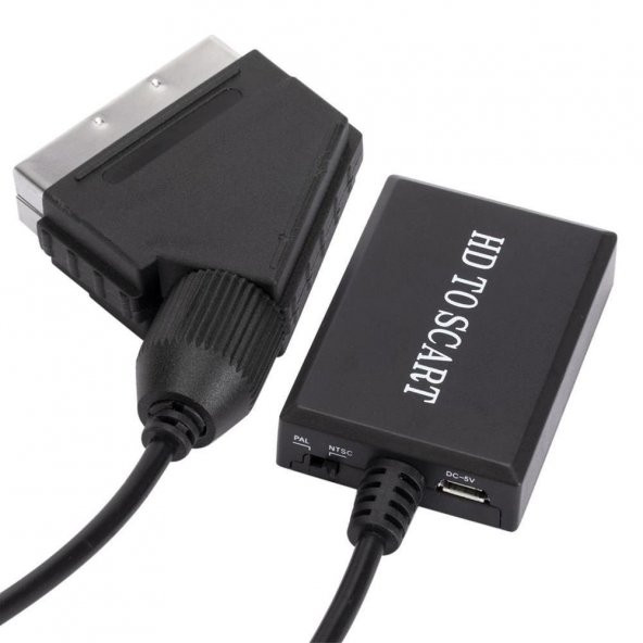 Hdmi To Scart 1080p Hd AV Video Çevirici Dönüştürücü Adaptör - 3