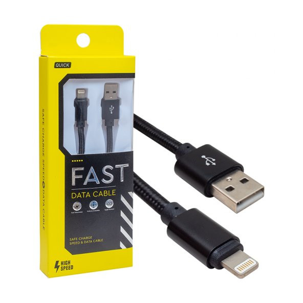 Powermaster Metal Örgülü Lightning USB Data Şarj Kablosu - 4