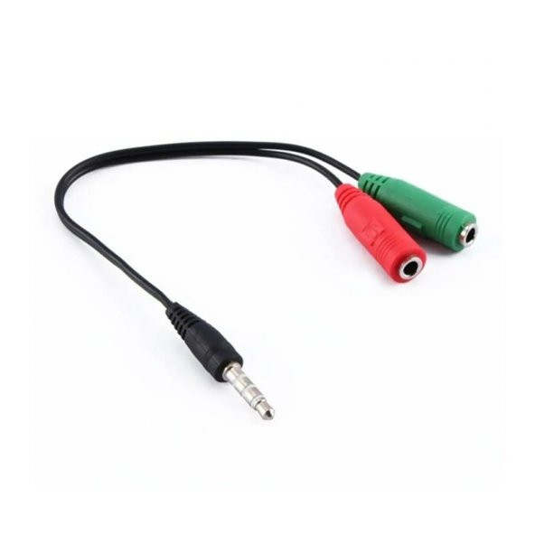 Powermaster PM-2697 3.5 Mm Stereo Erkek Kulaklık 3 Çizgili + 2 X Stereo Dişi Mikrofon Hoparlör Çoklayıcı Kablo - 3