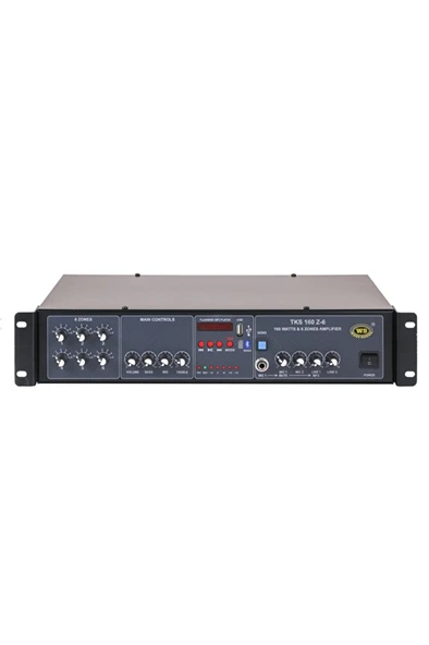WEST SOUND TKS 160 Z-6 160 Watt 6 Bölgeli (Zonlu) Hat Trafolu Amfi - 1