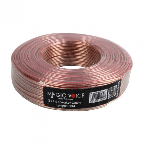 MAGICVOICE 2X1.0 ŞEFFAF 100 METRE HOPARLÖR KABLOSU - 3
