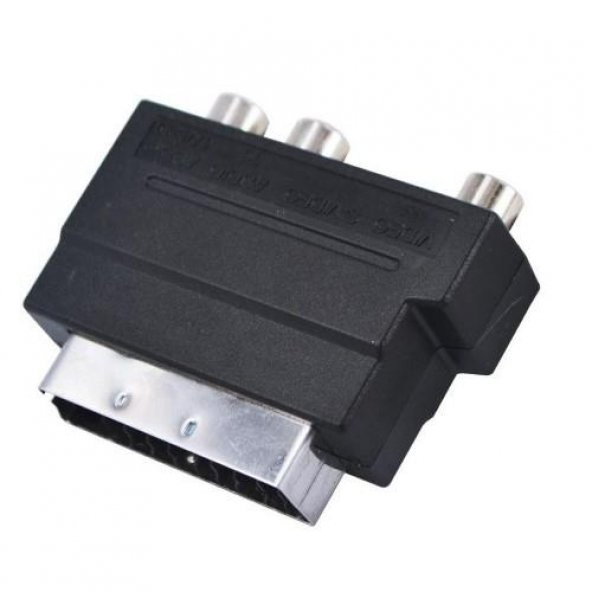 Scart To Rca Skart Tos Av Svideo Çevirici Dönüştürücü Adaptör - 2