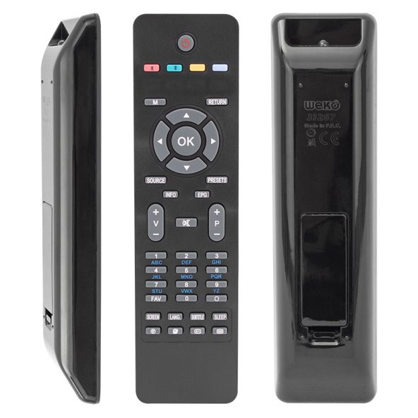 Vestel 26VH3000 32VH3000 - Regal LE22F4000 - Sharp HY 8066 - Hitachi L42SP04U Return Tuşlu Lcd-Led TV Kumandası - Resim 2