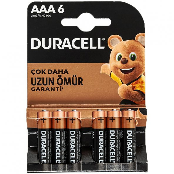 Duracell Basic İnce AAA Kalem Pil 6'Lı - Resim 4