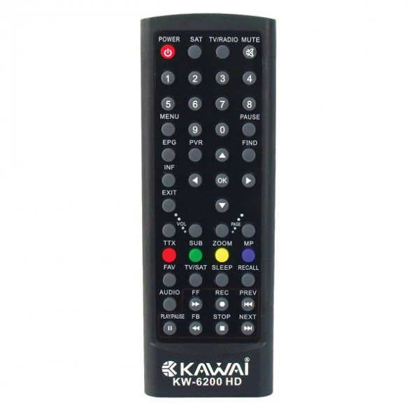Kawai KW-6200 HD Uydu Alıcı Kumandası - Resim 2