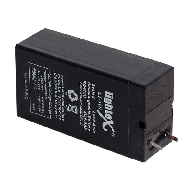 4 Volt 1 Amper Işıldak Akü (35X22x64 Mm) - 3