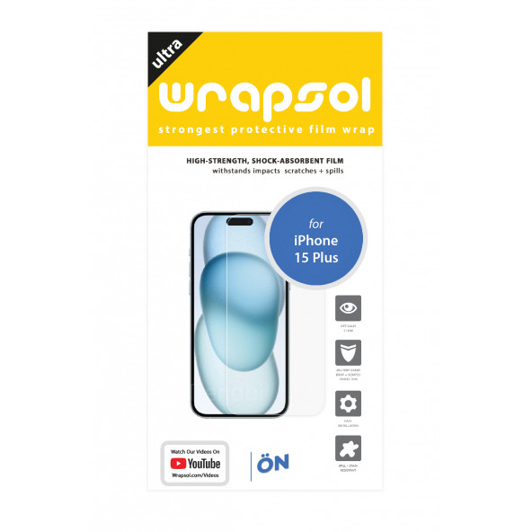 iPhone 15 Plus Ekran Koruyucu Poliüretan Film - Resim 2