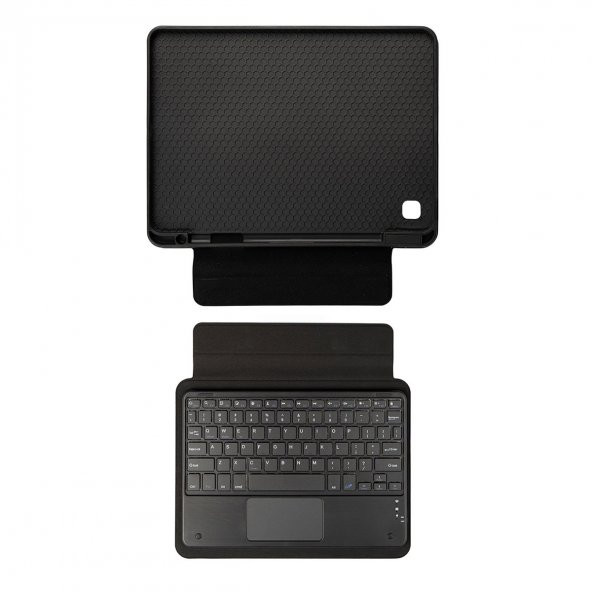 Samsung Galaxy Tab A 8.0 (2019) Lopard Border Keyboard Bluetooh Bağlantılı Standlı Klavyeli Tablet Kılıfı
