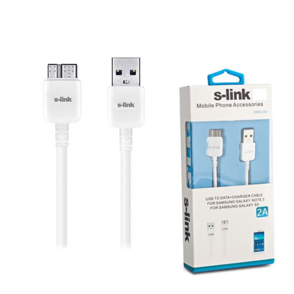 S-Link SMG-495 Note 3-S5 Data Şarj Kablosu - 2