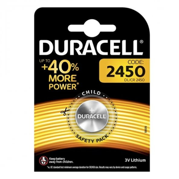 Duracell CR2450 3 Volt Lityum Pil Tek Fiyat - Resim 2
