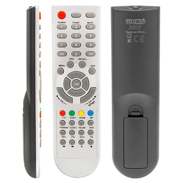 Korax X700-X750 Kayıtlı Uydu Alıcı Kumandası - 2