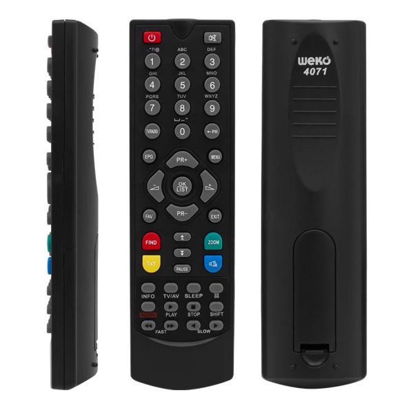 Nextstar 16900-18000-19000 Fta Usb Siyah Uydu Alıcı Kumandası ürün görseli 1